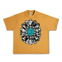 Peanut Butter cowhide aztec gemstone Urban Heavy Tee - RanaPortraitStore