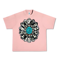 Salmon cowhide aztec gemstone Urban Heavy Tee - RanaPortraitStore