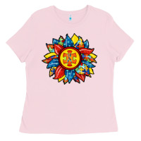 Bubblegum Pink autism sunflower Ladies Tee - RacoonDesign