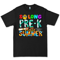 Black So Long Pre K Hello Summer Premium Tee - CowhideDigitalArt