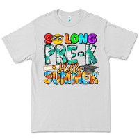Dove Grey So Long Pre K Hello Summer Premium Tee - CowhideDigitalArt