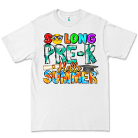 White So Long Pre K Hello Summer Premium Tee - CowhideDigitalArt
