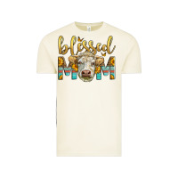 Vintage Arctic Western Blessed Mom Charolais Bull Vintage Tee - LillyAllenDesigns
