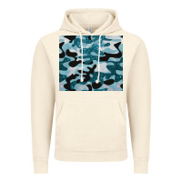 Vintage Artic blue camouflage glitter Vintage Hoodie - BarkalooDesign