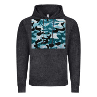 Vintage Black blue camouflage glitter Vintage Hoodie - BarkalooDesign