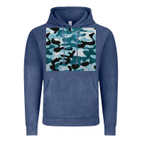 Vintage Denim blue camouflage glitter Vintage Hoodie - BarkalooDesign