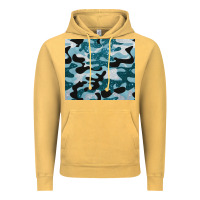 Vintage Mustard blue camouflage glitter Vintage Hoodie - BarkalooDesign