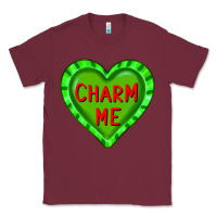 Burgundy valentine's day hearts Classic Tee - FaDigitalArtStudio