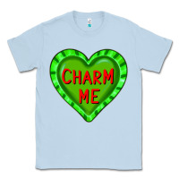 Dusty Blue valentine's day hearts Classic Tee - FaDigitalArtStudio