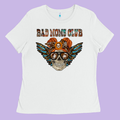 Bad Moms Club Ladies Tee Designed By Racoondesign