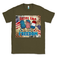 Army Green tastes like freedom 4th of july Classic Tee - BarkalooDesign