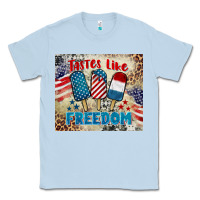 Dusty Blue tastes like freedom 4th of july Classic Tee - BarkalooDesign