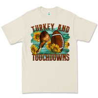Turkey And Touchdowns Premium Tee | Teevron