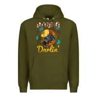 Army Green western rodeo darlin' sunset sunflowers weapon Premium Hoodie - BarkalooDesign