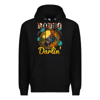 Black western rodeo darlin' sunset sunflowers weapon Premium Hoodie - BarkalooDesign