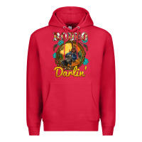Cardinal western rodeo darlin' sunset sunflowers weapon Premium Hoodie - BarkalooDesign