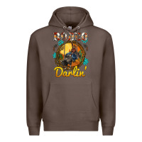 Coffee western rodeo darlin' sunset sunflowers weapon Premium Hoodie - BarkalooDesign