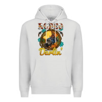 Dove Grey western rodeo darlin' sunset sunflowers weapon Premium Hoodie - BarkalooDesign