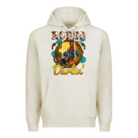 Oatmeal Heather western rodeo darlin' sunset sunflowers weapon Premium Hoodie - BarkalooDesign
