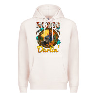 Pale Pink western rodeo darlin' sunset sunflowers weapon Premium Hoodie - BarkalooDesign