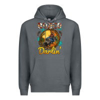 Rock western rodeo darlin' sunset sunflowers weapon Premium Hoodie - BarkalooDesign