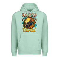 Seafoam western rodeo darlin' sunset sunflowers weapon Premium Hoodie - BarkalooDesign