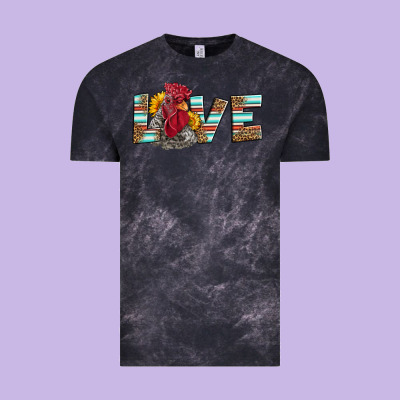 Love Rooster Head Vintage Tee Designed By Lillyallendesigns