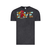 Vintage Black love rooster head Vintage Tee - LillyAllenDesigns