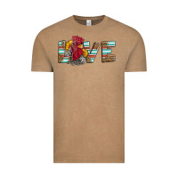 Vintage Coffee love rooster head Vintage Tee - LillyAllenDesigns