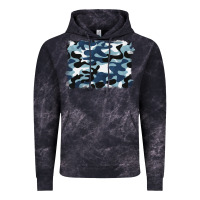 Cloud Black blue camouflage background Vintage Hoodie - BarkalooDesign