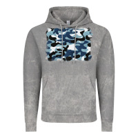 Cloud Rock blue camouflage background Vintage Hoodie - BarkalooDesign