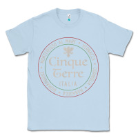 Dusty Blue cinque terre italia gift for italian mediterranean travelers t shirt Classic Tee - baoMotion
