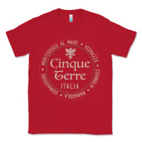 Red cinque terre italia gift for italian mediterranean travelers t shirt Classic Tee - baoMotion
