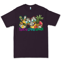 Plum Peace Love Summer Premium Tee - CowhideDigitalArt
