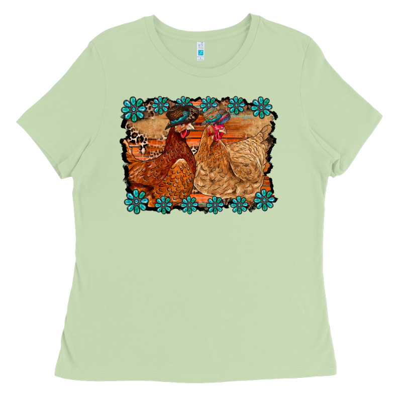 Chicken Western Ladies Tee by RacoonDesign | Teevron
