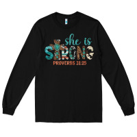 Black she is strong Long Sleeve Tee - Artiststas