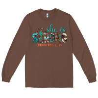 Chestnut she is strong Long Sleeve Tee - Artiststas
