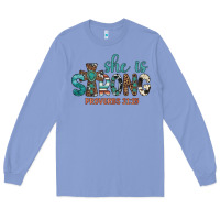 Colony Blue she is strong Long Sleeve Tee - Artiststas