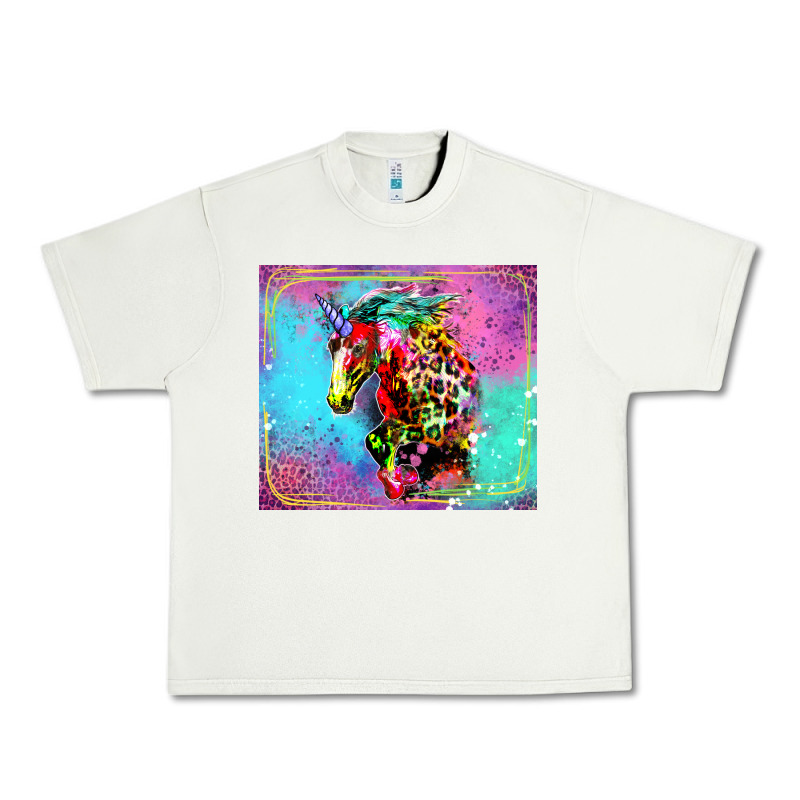 Colorful Unicorn Horse Urban Heavy Tee by LillyAllenDesigns | Teevron