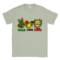 Matcha peace love juneteenth Classic Tee - FaDigitalArtStudio
