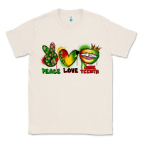 Natural peace love juneteenth Classic Tee - FaDigitalArtStudio