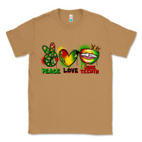Toasted Coconut peace love juneteenth Classic Tee - FaDigitalArtStudio