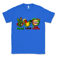 True Royal peace love juneteenth Classic Tee - FaDigitalArtStudio