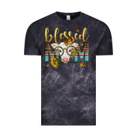 Cloud Black Western Blessed Mom Baby Calf Vintage Tee - LillyAllenDesigns