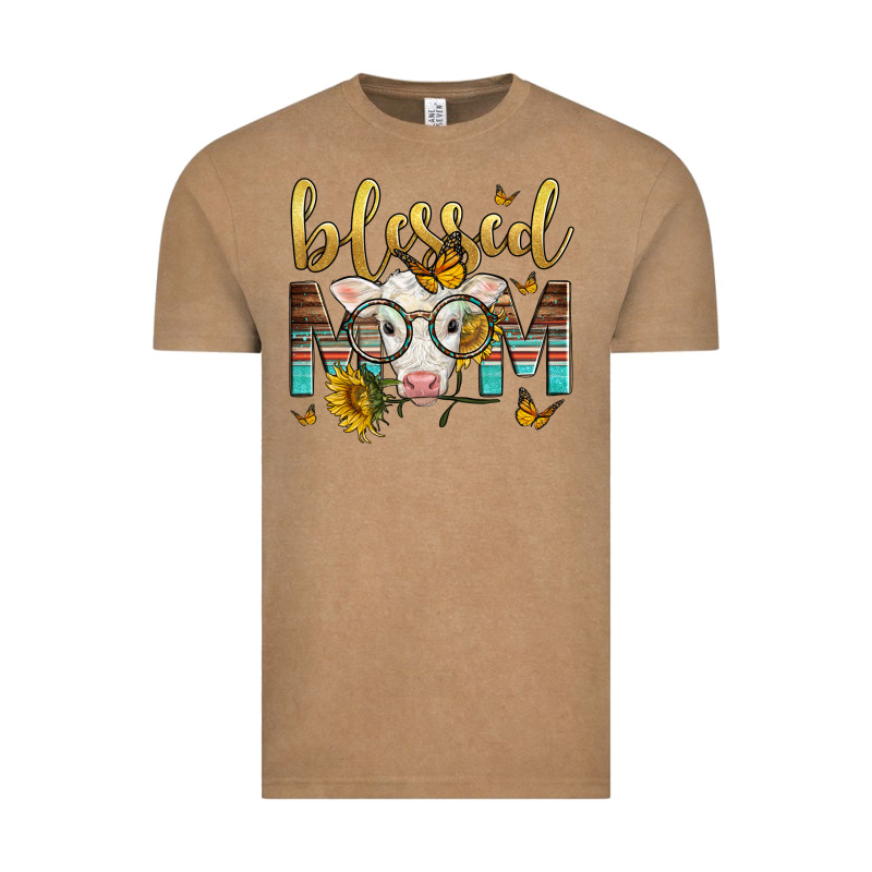 Western Blessed Mom Baby Calf Vintage Tee by LillyAllenDesigns | Teevron
