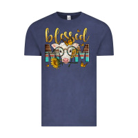 Vintage Denim Western Blessed Mom Baby Calf Vintage Tee - LillyAllenDesigns