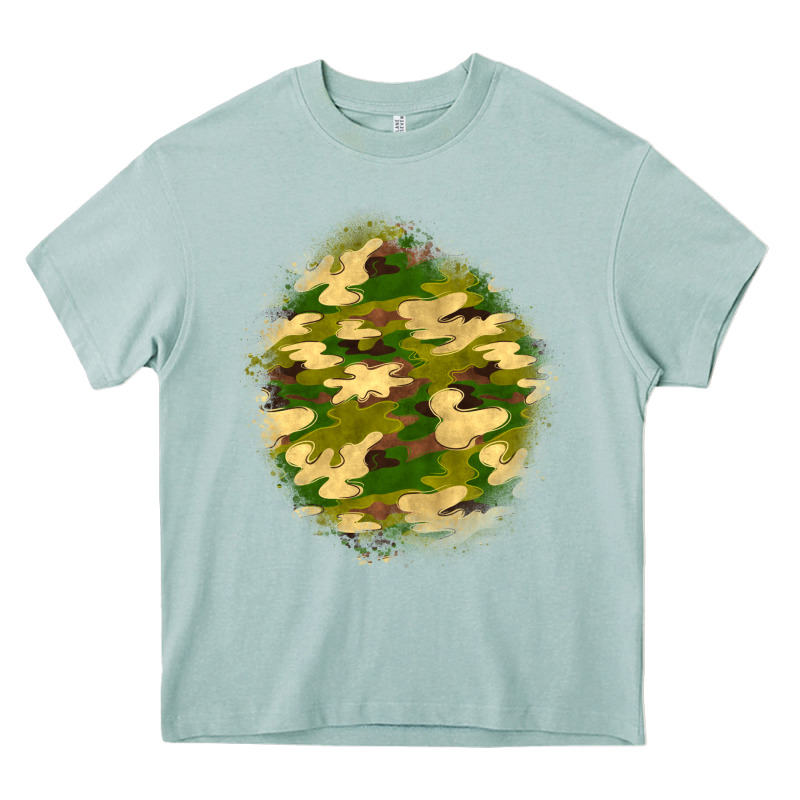 Camouflage Patch Heavy Core Tee by BundleAndBundleShop | Teevron