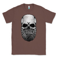 Chestnut creepy bald and bearded skull for halloween & skeletons fans t shirt Classic Tee - baoMotion