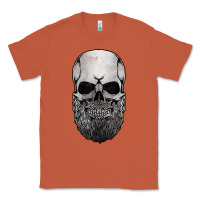 Copper creepy bald and bearded skull for halloween & skeletons fans t shirt Classic Tee - baoMotion