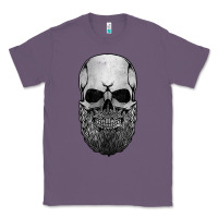 Lavender creepy bald and bearded skull for halloween & skeletons fans t shirt Classic Tee - baoMotion
